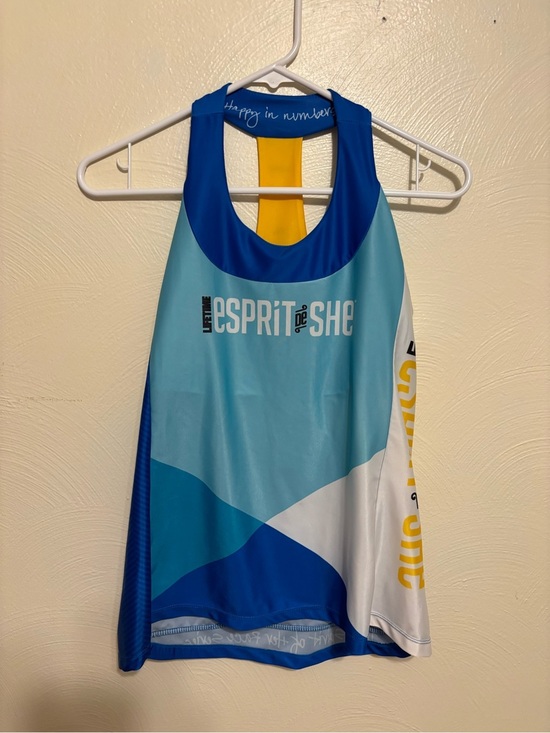 Moxie Tops - Moxie Cycling Co Le Petit Esprit de She Racerback Cycling Tank Jersey